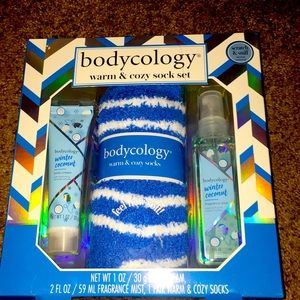 A blue bundle with warm and cozy socks set